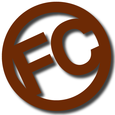 Fairwood Construction Logo | FC initials inside brown circle